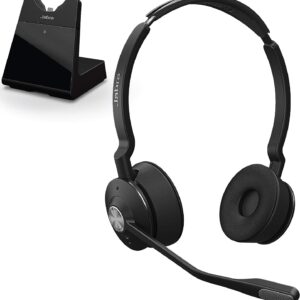 Jabra Engage 75 Wireless Headset, Stereo – Telephone Headset with Industry-Leading Wireless Performance, Advanced Noise-Cancelling Microphone, All Day Battery Life
